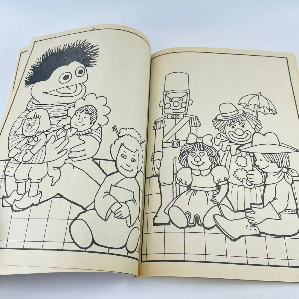 My Favorite Things Sesame Street Coloring Book 1979 Swanson Whitman Uncolored